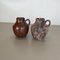 Fat Lava Pottery Vases by Ruscha, Germany, 1960s, Set of 2 3