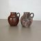 Fat Lava Pottery Vases by Ruscha, Germany, 1960s, Set of 2 4