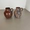 Fat Lava Pottery Vases by Ruscha, Germany, 1960s, Set of 2 2