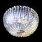 Art Deco Italian Murano Glass Flush Mount or Wall Light by Ercole Barovier, 1930s 9