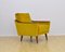 Mid-Century Yellow Velvet Armchair, 1960s 3