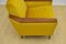 Mid-Century Yellow Velvet Armchair, 1960s 8