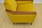 Mid-Century Yellow Velvet Armchair, 1960s, Image 8