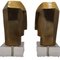 Bronze Bust Sculptures by Sam and Sara, Set of 2 2
