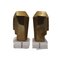 Bronze Bust Sculptures by Sam and Sara, Set of 2 3