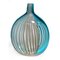Meergrüne ovale Vase von Murano Glam 1
