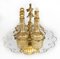 Antique Baccarat Crystal Liquor Decanter/Carafe Carousel Set 3