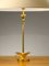 French Sculptural Cast Metal Golden Lamp from Fondica, 1980s 3