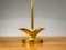 Lámpara francesa escultural de metal dorado de Fondica, años 80, Imagen 8