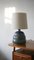Lampe de Bureau Vintage en Céramique Bleue 1