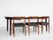 Midcentury Danish round dining table in rosewood 1960s - 4 legs 3