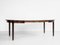 Midcentury Danish round dining table in rosewood 1960s - 4 legs 2