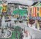 Lucien Génin, Place Pigalle, 1930er, Öl auf Gouache auf Papier, gerahmt 6