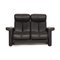 Anthrazitgraues Legend 2-Sitzer Sofa aus Leder von Stressless 1