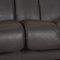 Anthrazitgraues Legend 2-Sitzer Sofa aus Leder von Stressless 4