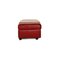 Red Paradise Leather Sofa Set with Corner Sofa and Stool from Stressless, Set of 2, Image 14