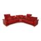 Red Paradise Leather Sofa Set with Corner Sofa and Stool from Stressless, Set of 2 4