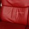 Red Paradise Leather Sofa Set with Corner Sofa and Stool from Stressless, Set of 2 8
