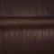 Dunkelbraunes 6300 Sofa Set aus Leder von Rolf Benz, 2er Set 4