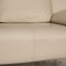 Cremefarbenes 1600 2-Sitzer Sofa aus Leder von Rolf Benz 4