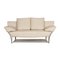 Cremefarbenes 1600 2-Sitzer Sofa aus Leder von Rolf Benz 1