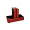 Red Leather Paradise Stool Function from Stressless, Image 3