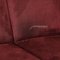 Divano in tessuto rosso scuro con divano ad angolo e poltrona di Ewald Schillig, set di 2, Immagine 4