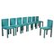 Green Velvet Acara Dining Chairs by Paolo Piva for B&B Italia, Set of 8, Image 1