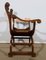 Dagobert Curule Armchair in Solid Walnut, 1900 18