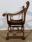 Dagobert Curule Sessel aus massivem Nussholz, 1900 14