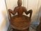 Small African Carved Wood Trunk Chairs, Set of 2, Image 11
