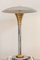 Chromed Metal and Brass Ministerial Table Lamp from Drummond, 1970s 1