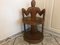 African Carved Wood Trunk Chair 6