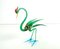 Mid-Century Green Murano Glass Decorative Bird, Italy 3