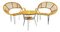 Bamboo Lounge Chairs and Table by Janine Abraham & Dirk Jan Rol, 1950s, Set of 3 1