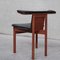 Mid-Century Scandinavian Teak & Leatherette Desk Chair, Image 6