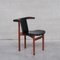 Mid-Century Scandinavian Teak & Leatherette Desk Chair 8