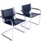 Fauteuils Cantilever S34 en Acier Chromé par Mart Stam, Italie, 1960s, Set de 2 1