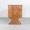 Patinated Wooden Desk in Rusty Copper Color, 1950s, Image 9