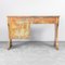 Patinated Wooden Desk in Rusty Copper Color, 1950s 5
