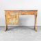 Patinated Wooden Desk in Rusty Copper Color, 1950s, Image 5