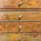 Patinated Wooden Desk in Rusty Copper Color, 1950s 4