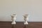 White Lacquered Ceramic Vases from Capuani Este, Italy, 1900s, Set of 2 1