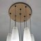 Lámpara de araña con nueve tubos de cristal de Murano blanco de Alessandro Pianon para Vistosi, años 60, Imagen 10