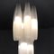 Murano White Glass Nine Tubes Chandelier by Alessandro Pianon for Vistosi, 1960s 5