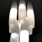 Murano White Glass Nine Tubes Chandelier by Alessandro Pianon for Vistosi, 1960s, Image 2