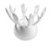 Centrotavola Hand by Hand bianco di Rebirth Ceramics, Immagine 1