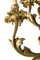 Große französische Wandleuchten aus vergoldeter Bronze, 19. Jh., 2er Set 6