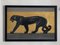 Jean Royers, Large Panthers, Charcoal on Paper, Framed, Set of 2 3