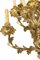 Große französische Wandleuchten aus vergoldeter Bronze, 19. Jh., 2er Set 6